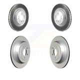 Front Rear Coated Disc Brake Rotors Kit For Mercedes-Benz ML320