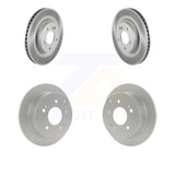Front Rear Coated Disc Brake Rotors Kit For Mitsubishi Galant Eclipse