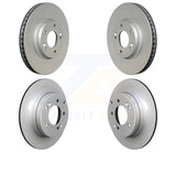 Front Rear Coated Disc Brake Rotors Kit For Hyundai Sonata Kia Optima