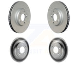 Front Rear Coated Disc Brake Rotors Kit For Kia Optima Hyundai Sonata Soul EV