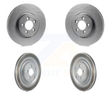 Front Rear Coated Disc Brake Rotors Kit For Jaguar XF S-Type XK Vanden Plas XJ8
