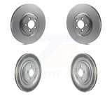 Front Rear Coat Disc Brake Rotor Kit For Jaguar XF XJ S-Type XK XKR XJR Super V8