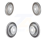 Front Rear Coated Disc Brake Rotors Kit For INFINITI G37 Nissan 370Z Q60 Z