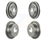 Front Rear Coated Disc Brake Rotors Kit For Kia Forte Soul Koup Forte5