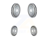 Front Rear Coated Disc Brake Rotors Kit For Mitsubishi Lancer