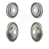 [Front+Rear] 2009 Audi A4 Quattro Sedan/Wagon Premium OE Coated Rotors Brake Kit For Max Braking