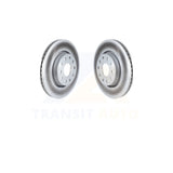 Front Coated Disc Brake Rotors Pair For Jeep Wrangler Gladiator