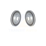 Front Coated Disc Brake Rotors Pair For Mazda 3 CX-30