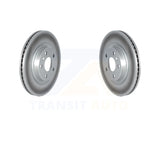 Front Coated Disc Brake Rotors Pair For Volvo XC40