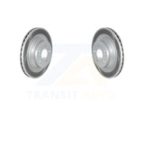 Rear Coated Disc Brake Rotors Pair For Mercedes-Benz CLS550 E550