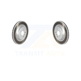 Rear Coated Brake Rotors Pair For Land Rover Jaguar F-Pace Range Velar Discovery