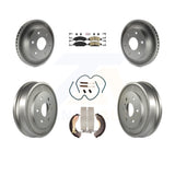 Front Rear Disc Brake Rotors Ceramic Pad Coat Drum Kit (7Pc) For GMC Sierra 1500