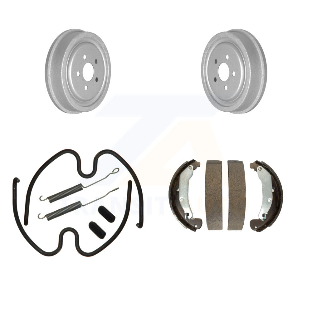 APM Complete Rear Brake Drum Kit For 2003-2005 Chevy Cavalier & Pontiac Sunfire - Drums, Shoes & Springs