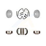 Rear Coated Brake Drum Shoe Spring & Cylinder Kit For Chevrolet Cavalier Pontiac