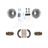 Rear Coated Brake Drum Shoe Spring Cylinder Kit For Chevrolet Silverado 1500 GMC