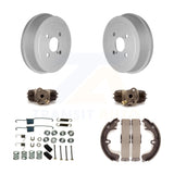 Rear Coated Brake Drum Shoe Spring Cylinder Kit (6Pc) For Toyota Corolla Non-ABS