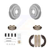 Rear Coated Brake Drum Shoes Spring And Cylinders Kit (6Pc) For Honda Civic