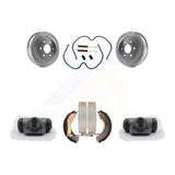 Rear Coated Brake Drum Shoe Spring Cylinder Kit For Chevrolet Silverado 1500 GMC