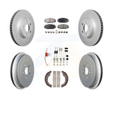 Front Rear Coated Disc Brake Rotor Ceramic Pad Drum Kit (7Pc) For Toyota Corolla