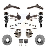 Front Disc Rotor Brake Pad Bearing Arm Suspension Kit (15Pc) For Pontiac Montana