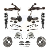 Front Disc Rotors Brake Pad Bearing Suspension Kit (15Pc) For Ram 1500 Dodge 4WD