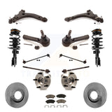 Front Disc Rotor Brake Pad Bearing Arm Suspension Kit (15Pc) For Pontiac Montana