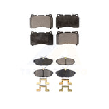 Front Rear Semi-Metallic Brake Pads Kit For Ford Mustang