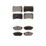 Front Rear Semi-Metallic Brake Pads Kit For Ford Mustang