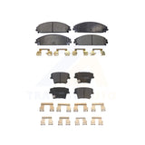 Front Rear Semi-Metallic Brake Pad Kit For Dodge Charger Chrysler 300 Challenger