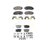 Front Rear Semi-Metallic Brake Pads Kit For Acura RDX