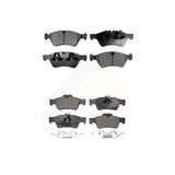 Front Rear Semi-Metallic Brake Pads Kit For Mercedes-Benz E350 E550 E500 AWD