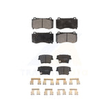 Front Rear Semi-Metallic Brake Pad Kit For Dodge Charger R T Scat Pack with 6.4L