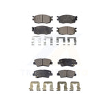 Front Rear Semi-Metallic Brake Pads Kit For 2011 Hyundai Accent