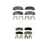 Front Rear Semi-Metallic Brake Pad Kit For Chevrolet Impala Buick LaCrosse Monte