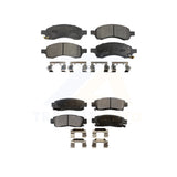 Front Rear Semi-Metallic Brake Pads Kit For Chevrolet Trailblazer GMC Envoy EXT