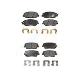 Front Rear Semi-Metallic Brake Pad Kit For Kia Sedona Hyundai Santa Fe Entourage