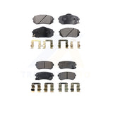 Front Rear Semi-Metallic Brake Pads Kit For Hyundai Tucson Kia Sportage Cadenza