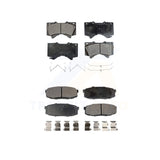 Front Rear Semi-Metallic Brake Pads Kit For Toyota Tundra Sequoia Lexus LX570