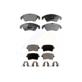 Front Rear Semi-Metallic Brake Pads Kit For Audi Q5 A4 Quattro A5 allroad S5