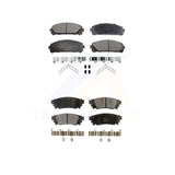 Front Rear Semi-Metallic Brake Pads Kit For Lexus NX200t NX300 Toyota Camry