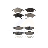 Front Rear Semi-Metallic Brake Pads Kit For Mercedes-Benz E350 E400 CLS400 E250