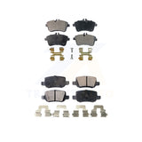 Front Rear Semi-Metallic Brake Pads Kit For 2006-2011 Mercedes-Benz B200