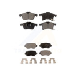 Front Rear Semi-Metallic Brake Pads Kit For 2008-2009 Saturn Astra