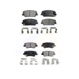 Front Rear Semi-Metallic Brake Pads Kit For Kia Optima Hyundai Veloster Forte