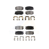 Front Rear Semi-Metallic Brake Pads Kit For Chevrolet Equinox GMC Terrain