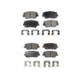 Front Rear Semi-Metallic Brake Pads Kit For Kia Sorento Hyundai Santa Fe Sport