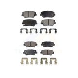 Front Rear Semi-Metallic Brake Pads Kit For 2012-2017 Hyundai Azera