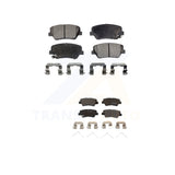 Front Rear Semi-Metallic Brake Pads Kit For Kia Rondo With Manual Parking