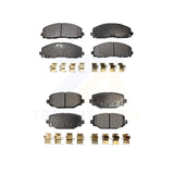 Front Rear Semi-Metallic Brake Pads Kit For Dodge Grand Caravan Journey Chrysler