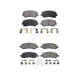 Front Rear Semi-Metallic Brake Pads Kit For 2013-2016 Dodge Dart